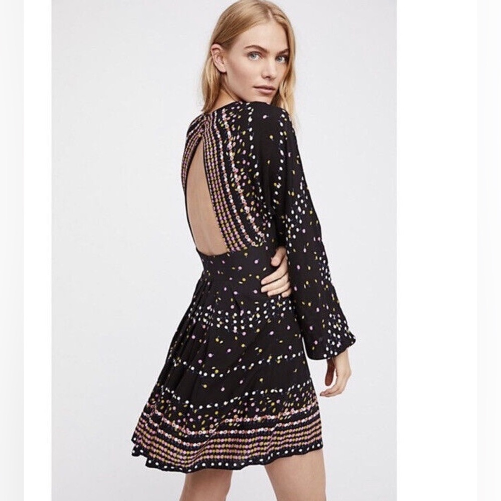 FREE PEOPLE “Coryn” mini dress in multi-color - Picture 2 of 10